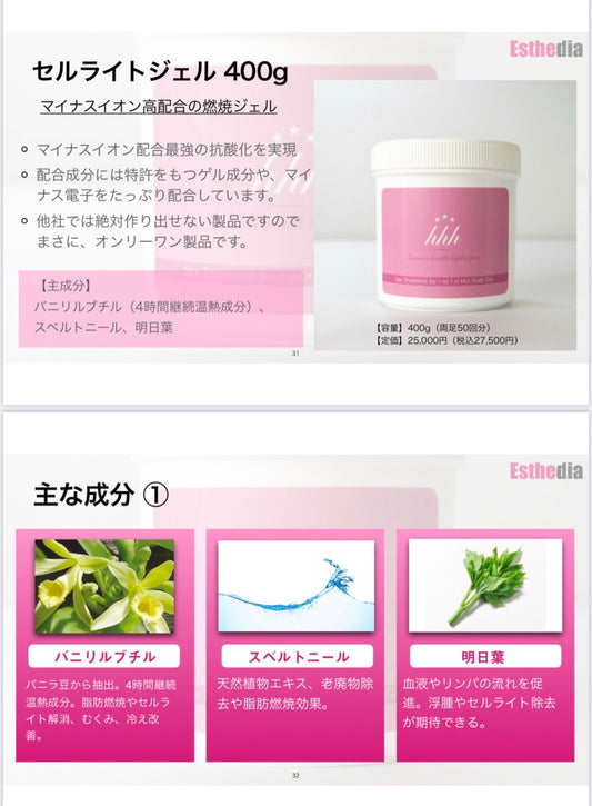 ヒートクリーム(非常に熱くなります注意してください)400g約50回分