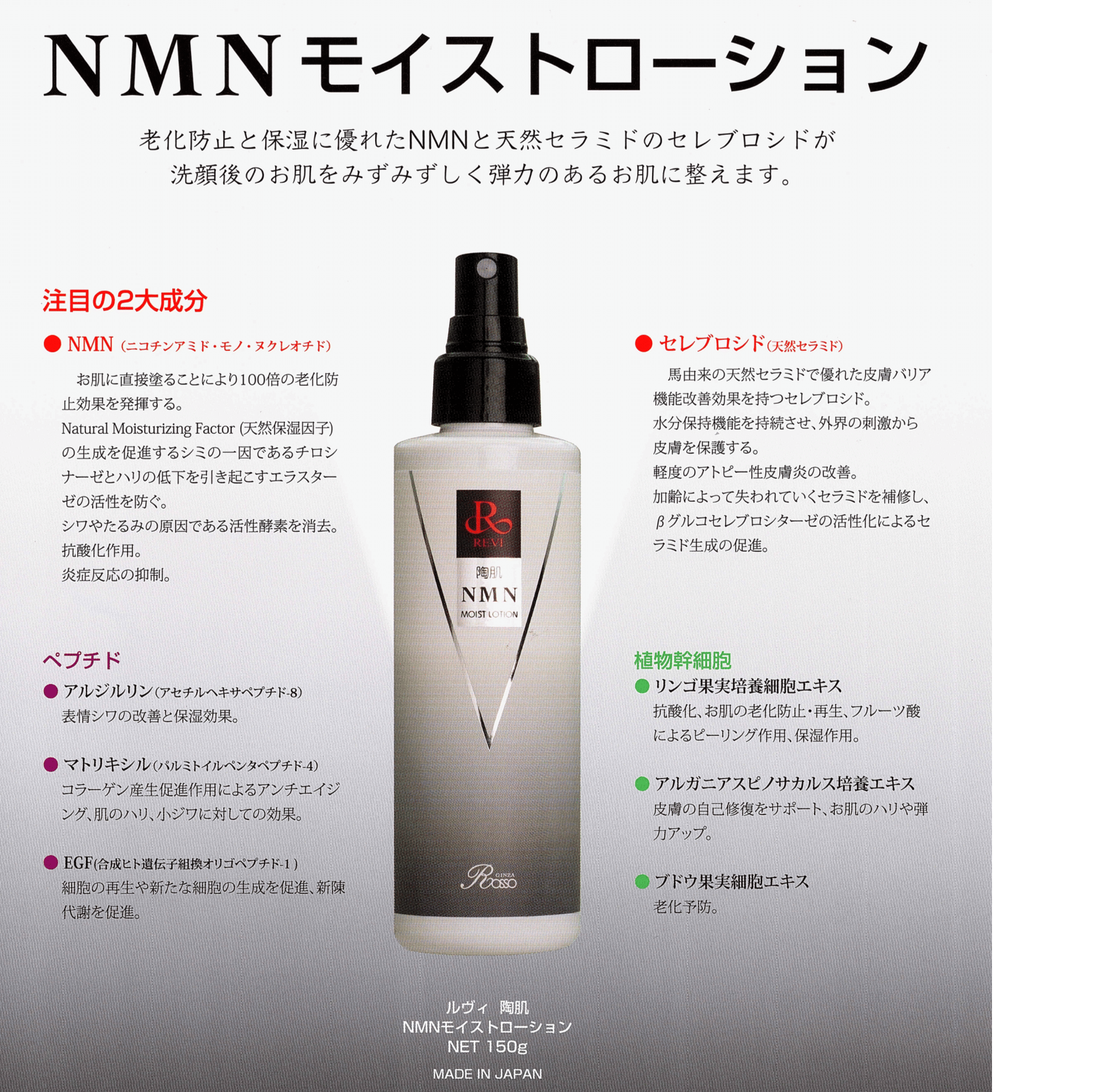 Revi陶肌NMNモイストローション(200ml)【化粧水】 – カリスマ美容家 