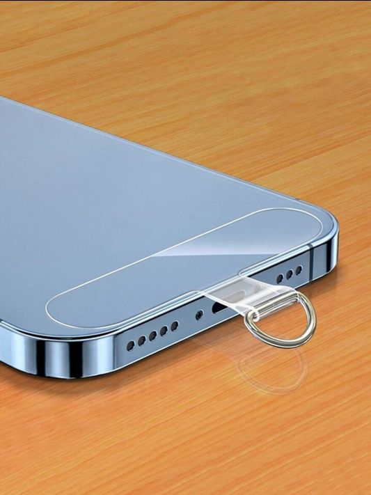 ストラップホルダー 透明 シルバー