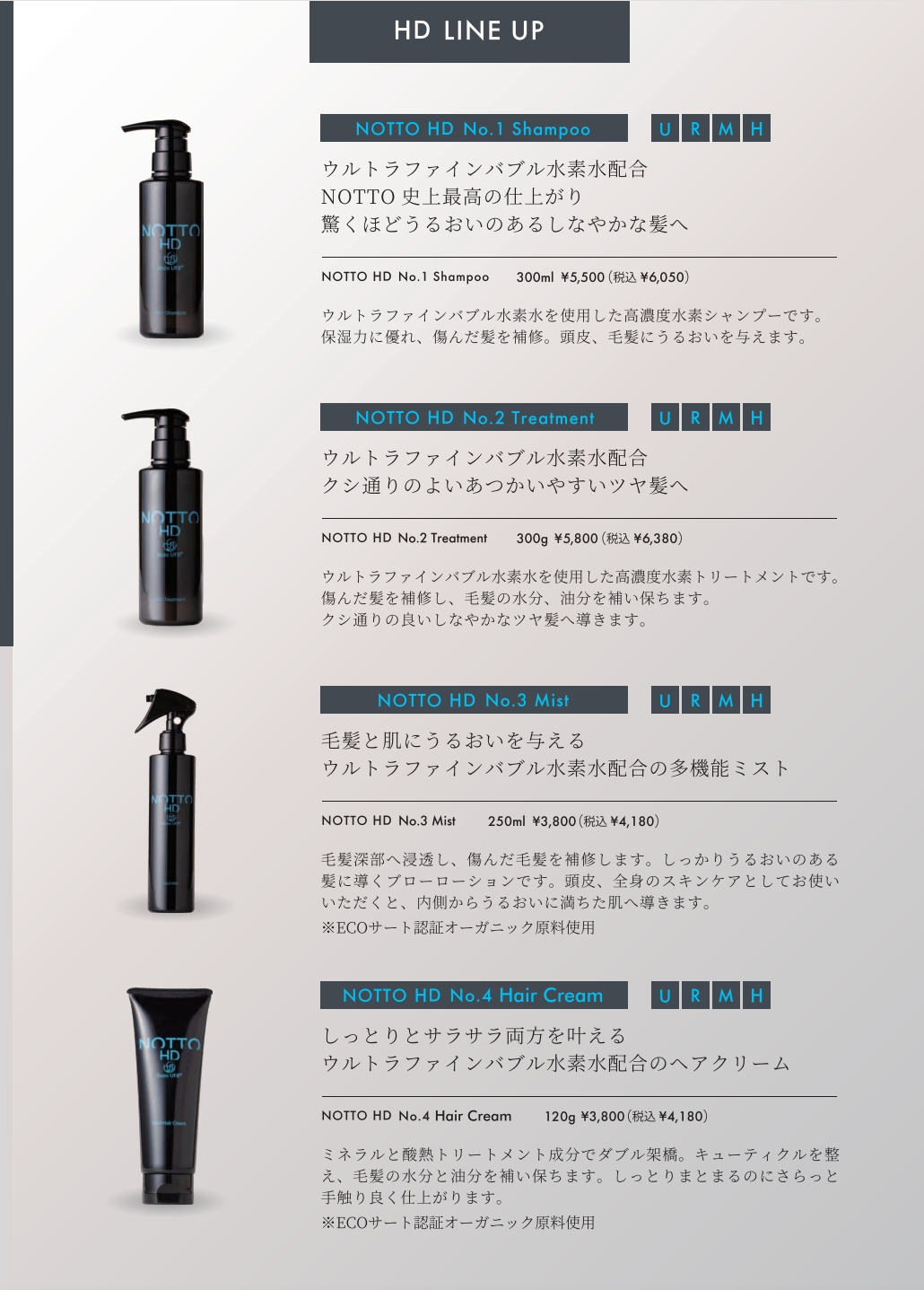 NOTTO(ノット) HD No.2 Treatment(トリートメント) 300g