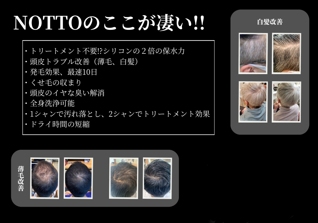 NOTTO(ノット) HD シャンプー+トリートメント(トラベル用)各7ml