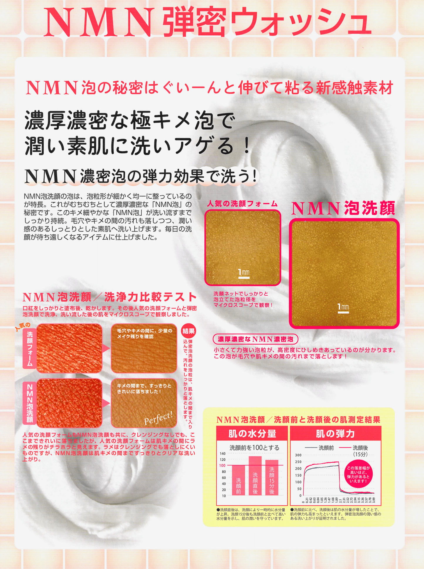 Revi陶肌NMNウォッシングクリーム(ネット2個付き)