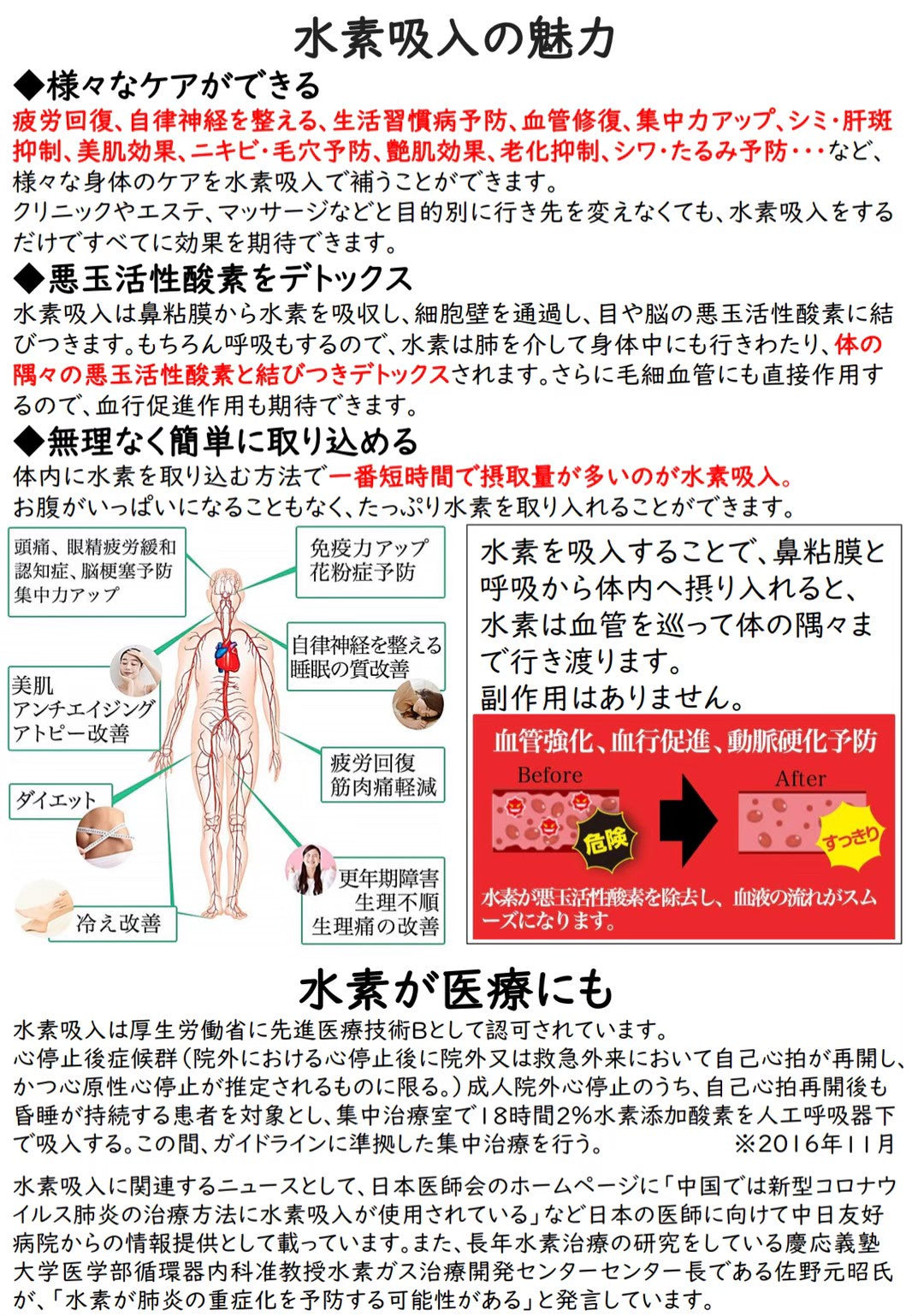 高濃度水素吸引器