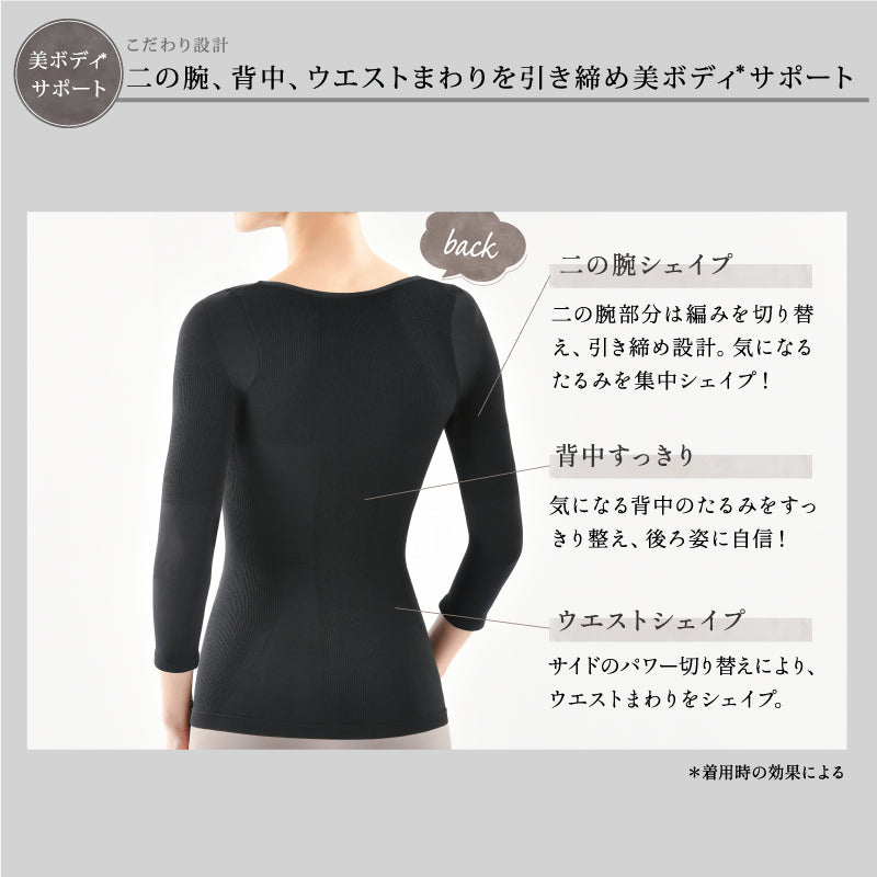 遠赤外線 燃活Rサポート 美姿勢インナー