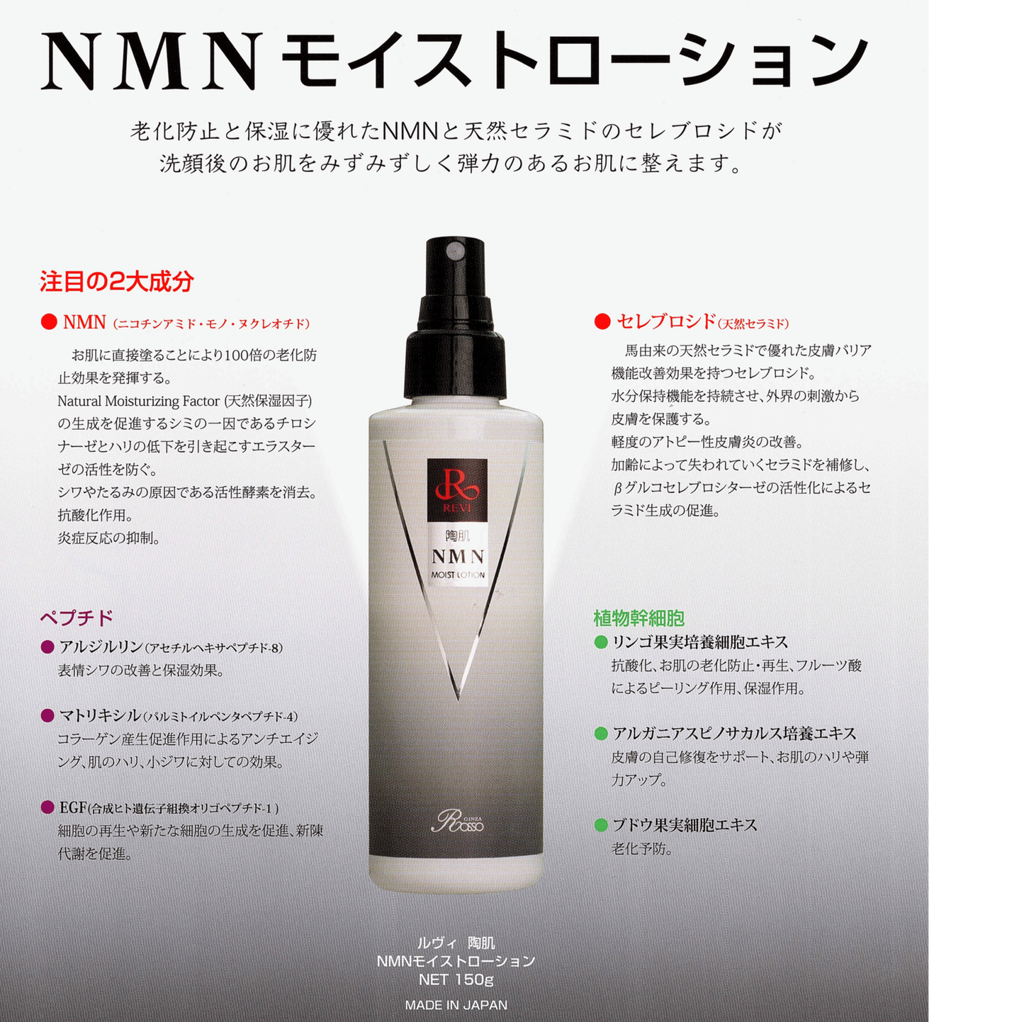 Revi陶肌NMNモイストローション(200ml)【化粧水】 – カリスマ美容家