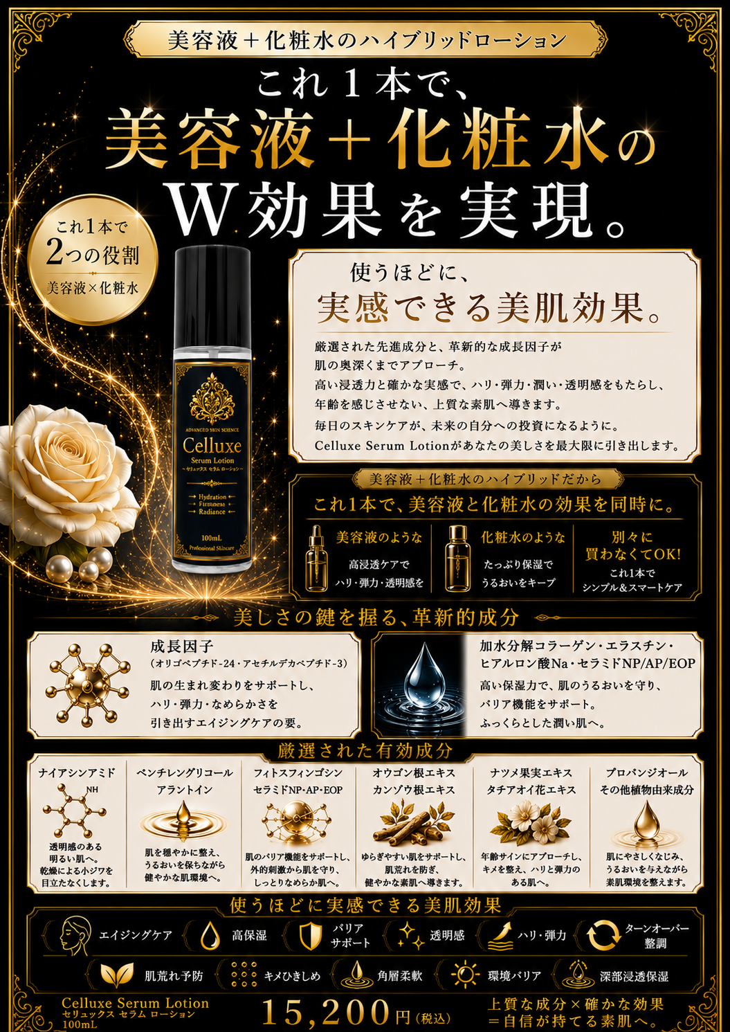 Celluxe Serum Lotion(100ml)化粧水+美容液